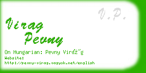 virag pevny business card